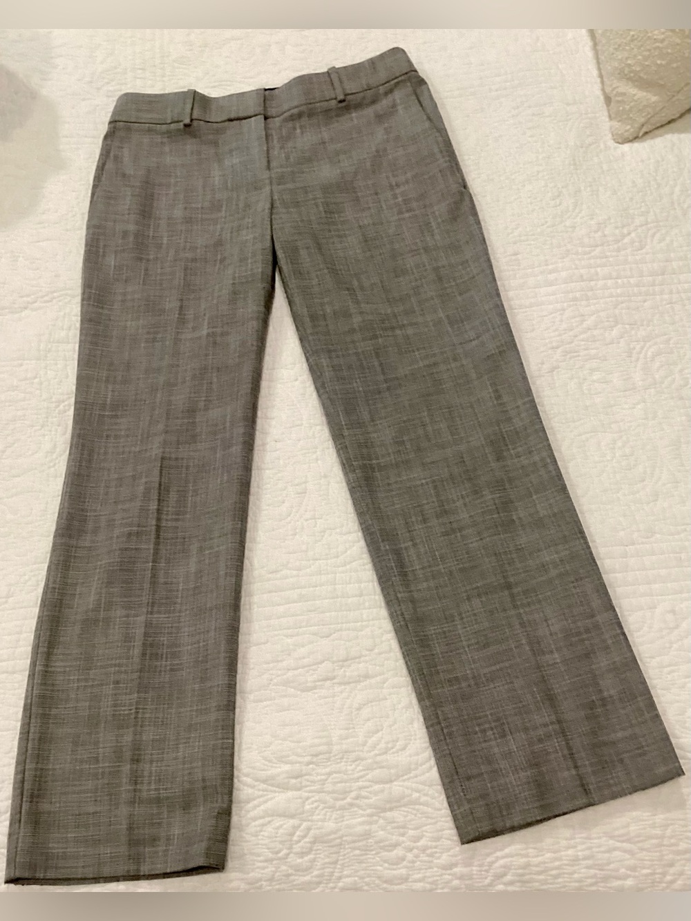 Ann Taylor Petite Gray Trousers Dress Career Pants Size 6P